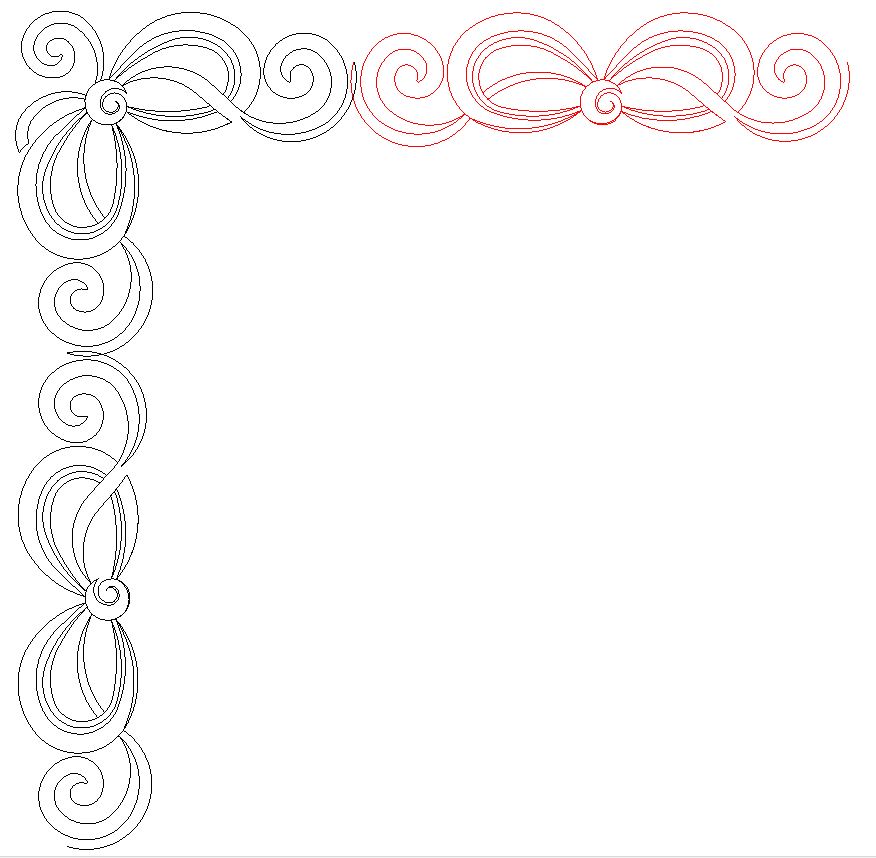 bow border 002 Digital Pattern | Sweet Dreams Quilt Studio